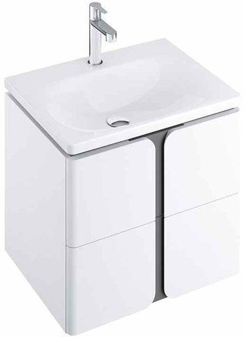 Тумба підвісна RAVAK BALANCE SD 500х465 / білий / графіт (X000001365)
