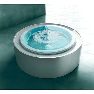 Ванна акрилова окремостояча гідромасажна TREESSE FUSION 200х200 + г/м + каркас SKI (V861D)