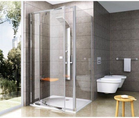 Душові двері RAVAK PIVOT PDOP1 90х190 / профіль білий / скло TRANSPARENT (03G70101Z1)