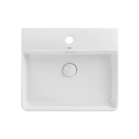 Раковина QTAP NANDO LT 42х50 / донный клапан (QT12112173SW)