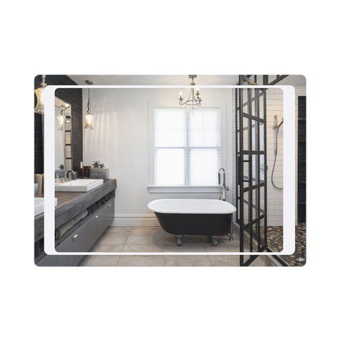 Зеркало QTAP LEO 1000х700 с LED-подсветкой QT1178120870120W, 700х1000