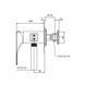 Смеситель для гигиенического душа KOER KB-23010-01 / хром (KR3496)