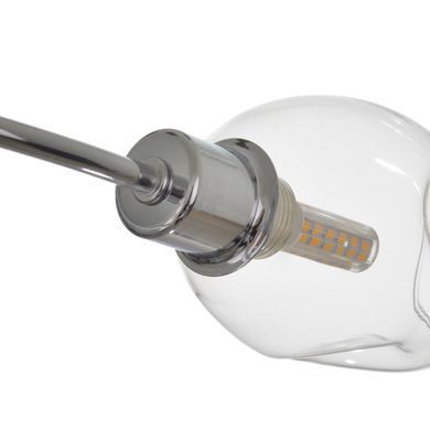 Люстра стельова галогенна в спальню G9 60W CH (LK-659C/6)