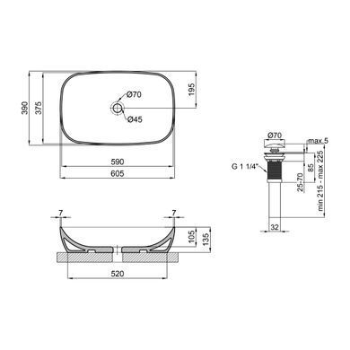 Раковина QTAP CARDINAL 40х60 (QT04117060TW)