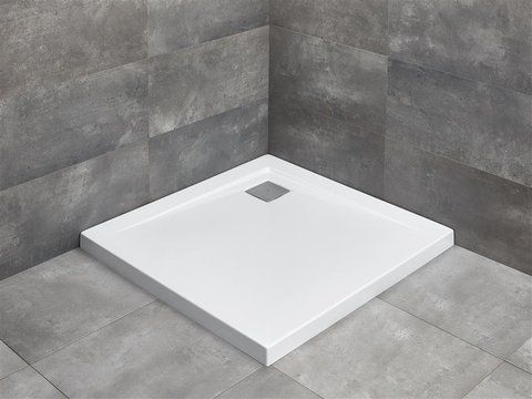 Душевой поддон RADAWAY ARGOS C акриловый, квадратный плоский 900X900 мм H55 белый 4AC99-01
