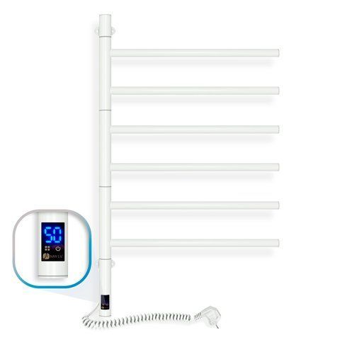 Електрична рушникосушарка NAVIN ARABESQUE 800х480 / SENSOR / таймер / біла (12-123033-4880)
