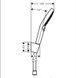 HANSGROHE Ручний душ RAINDANCE SELECTS POWDERRAIN 120 3JETP PORTER + шланг 125 (27669000)