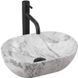 Раковина REA AMELIA MINI STONE MATT 26х38 / мрамор (REA-U9109)