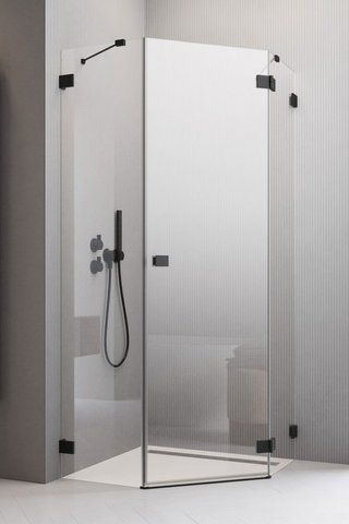 Душова кабіна ESSENZA PRO BLACK PTJ двері 570RX2000 чорний/прозоре (10100000-54-01R)