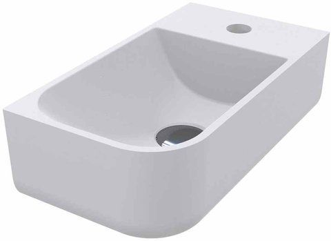 Раковина зі штучного каменю MIRAGGIO KO 40х22 L / біла (69125609)