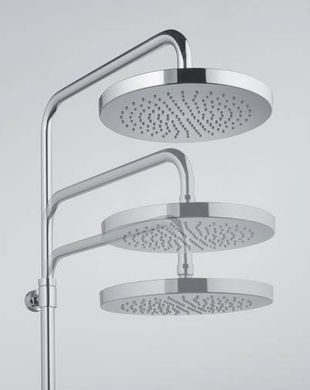 Душевая система KLUDI LOGO DUAL SHOWER SYSTEM 3S без смесителя, с верхним душем и ручной лейкой, хром 6809105-00