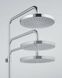 Душевая система KLUDI LOGO DUAL SHOWER SYSTEM 3S без смесителя, с верхним душем и ручной лейкой, хром 6809105-00