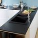 Кухонна мийка подвійна HANSGROHE S510-F635 77х51 180/450 GRAPHITEBLACK (43315170)