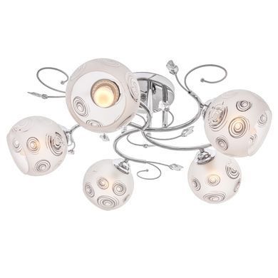 Люстра стельова в спальню E27 60W CH (LK-584C/5)