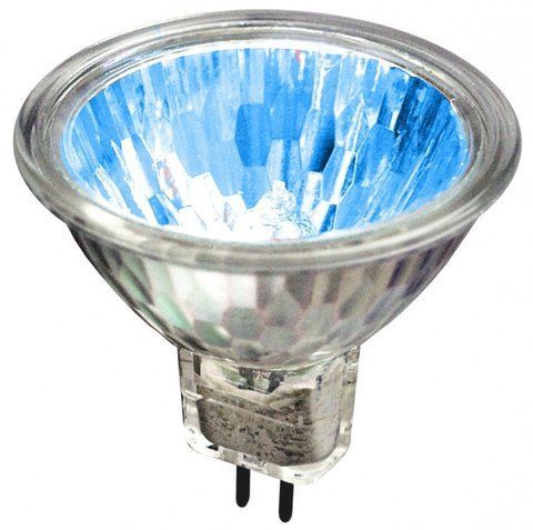 Лампа галогенна 20W GU5.3 MR16 BLUE (FORA) 12V