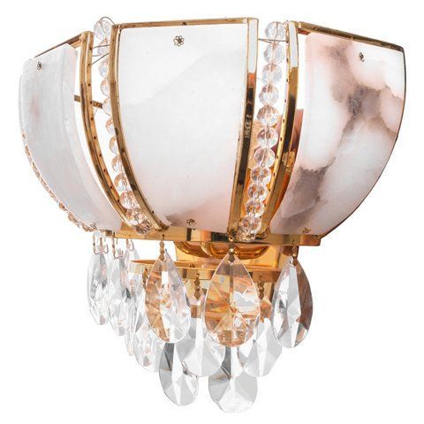 Бра настенное накладная хрустальное BCL-707W/2