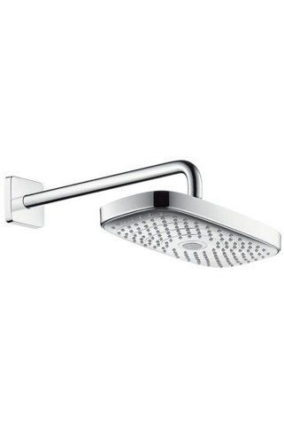 Верхній душ HANSGROHE RAINDANCE SELECT E 300 2JET овальный 300X160 мм, с настенным кронштейном, хром 27385000