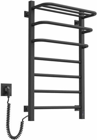 Электрический полотенцесушитель NAVIN FORTIS 480х800 L SENSOR / черный муар (12-253153-4880)