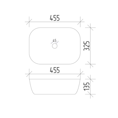 Раковина VBI RAVENNA 32.5х45.5 WHITE (VBI-011200)