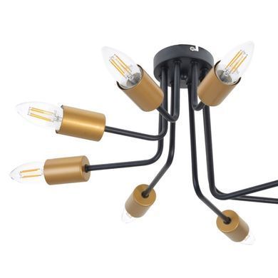 Люстра стельова E27 60W BK (BL-590C/8)