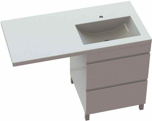 Тумба напольная SNAIL РАМОНА 1255х620 + раковина ЮНОНА R / шик В330 глянец (1255KMN143RB330)