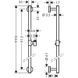 HANSGROHE Душова штанга UNICA COMFORT 90 см CHROME (26402000)
