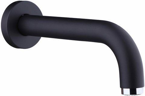 Излив для смесителя EMMEVI 190мм / черный (C00626 NEO)