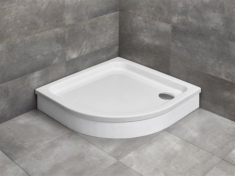 Душевой поддон RADAWAY SIROS A акриловый, полукруглый 900X900 мм H170 белый SBA9917-1, 90x90