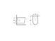 Подвесной унитаз NEWARC LIFE RIMLESS / черный + сиденье SOFT CLOSE (9823B-M)