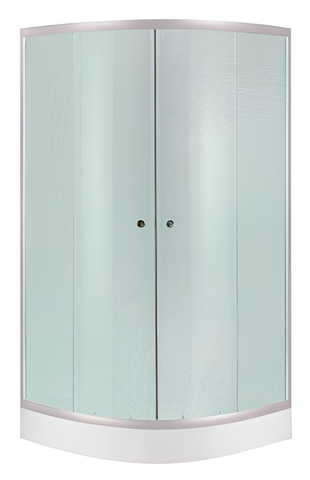 Набор LIDZ душевая кабина LATWA SC80X80.SAT.LOW.FR, стекло FROST 4 мм + поддон KUPALA (LLSC8080SATLOWFR2SET)