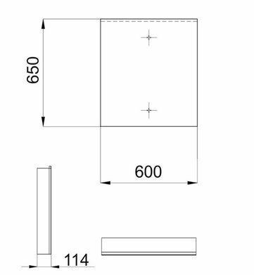 Зеркальный шкаф SANWERK EVEREST 60 / серая + подсветка 60, 1F (MV0000919)