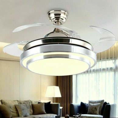 Люстра вентилятор з пультом LED 36W WW+NW+CW CH (BKL-903S/1)