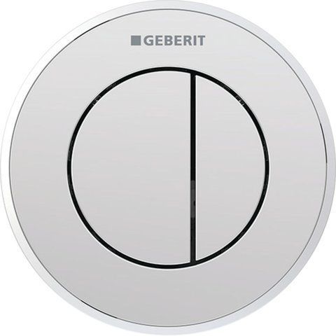 Клавіша змиву для унітазу GEBERIT TYPE 10 / пневматична / хром (116.055.KH.1)