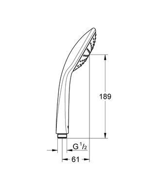 Ручной душ GROHE VITALIO JOY 110 MONO (27315000)