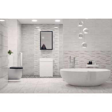 Плитка GOLDEN TILE MARMO MILANO LINES светло-серый 8МG161