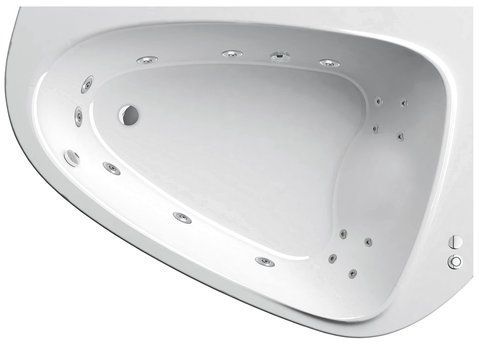 Ванна акрилова гідромасажна RAVAK LOVESTORY II R 196х139 POWER BASE (GMSR1410)