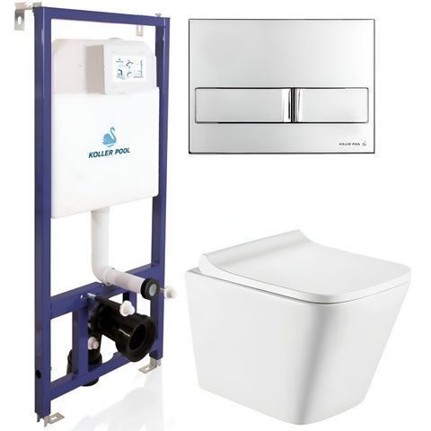 Комплект 3в1: Инсталляция для унитаза KOLLER POOL DUNE (KP-112-001 + TR-0490-RW + KP-226-002)