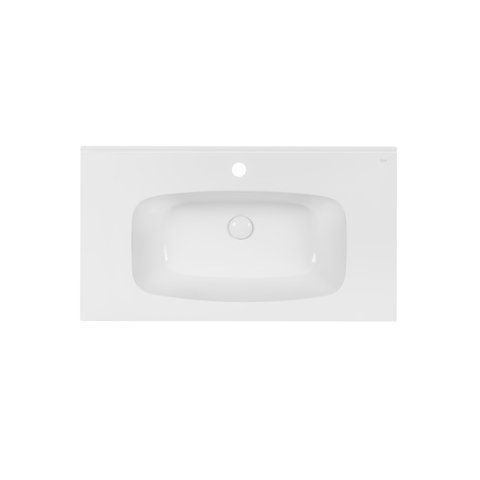 Раковина QTAP ALBATROSS 5H 50х90 / донный клапан (QT01115090HW)