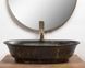 Раковина REA ROMA MARBLE 56х40 / черная / золото (REA-U5609)