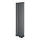 Радіатор ISAN AKROS 1500X590 RAL9005 Підключення нижнє по центру