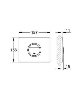 Клавіша змиву для унітазу GROHE NOVA COSMOPOLITAN LIGHT (38809000)