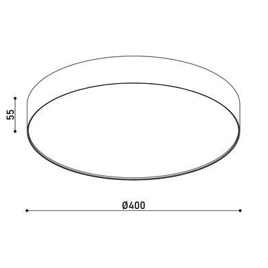 Світильник точковий KLOODI KD-MONZA400 48W 3К WH (KD-MONZA400 48W 3К WH)