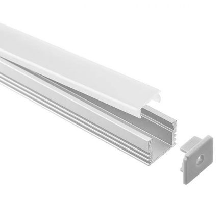 LED профіль підвісний з розсіювачем PC морозним KLOODI KLP1612_2, 2м (KLP1612_2)