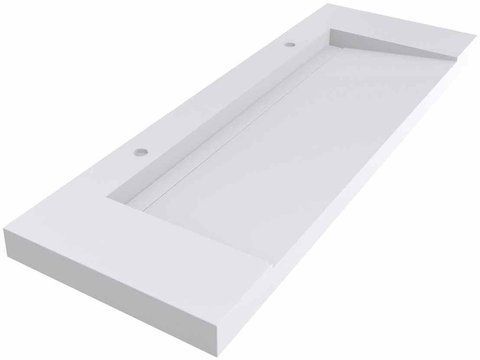 Раковина из искусственного камня MIRAGGIO OLMOS 150.1х52.9 / белая (0001111)