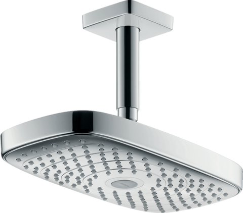 Верхній душ HANSGROHE RAINDANCE SELECT E 300 2JET ECOSMART / стельове кріплення / хром (26608000)