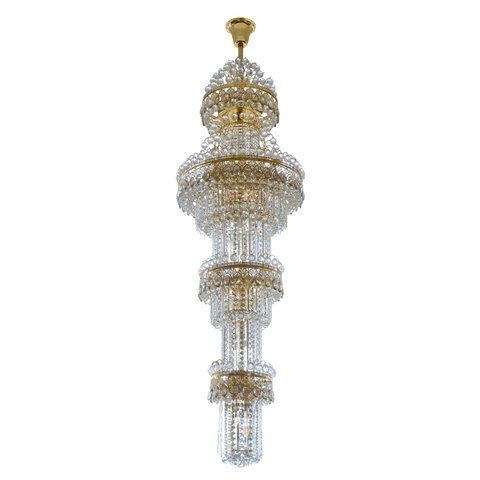 Люстра хрустальная с подсветкой LED E14 60W G (BCL-398S/38)