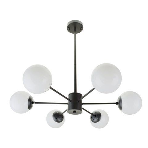 Люстра молекула в спальню Е27 60W BK (BL-776S/6)