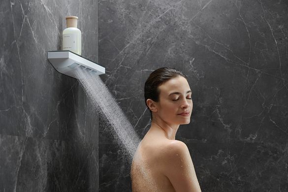 HANSGROHE Боковой душ - полочка RAINFINITY 500 1JET, MATT WHITE (26243700)