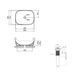 Раковина QTAP CARDINAL 500&times;380&times;140 WHITE + донний клапан POP-UP PU02 (QT04116302W48464)