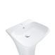 Раковина моноблок QTAP CROW 45х80 / донный клапан (QT0511G315W)